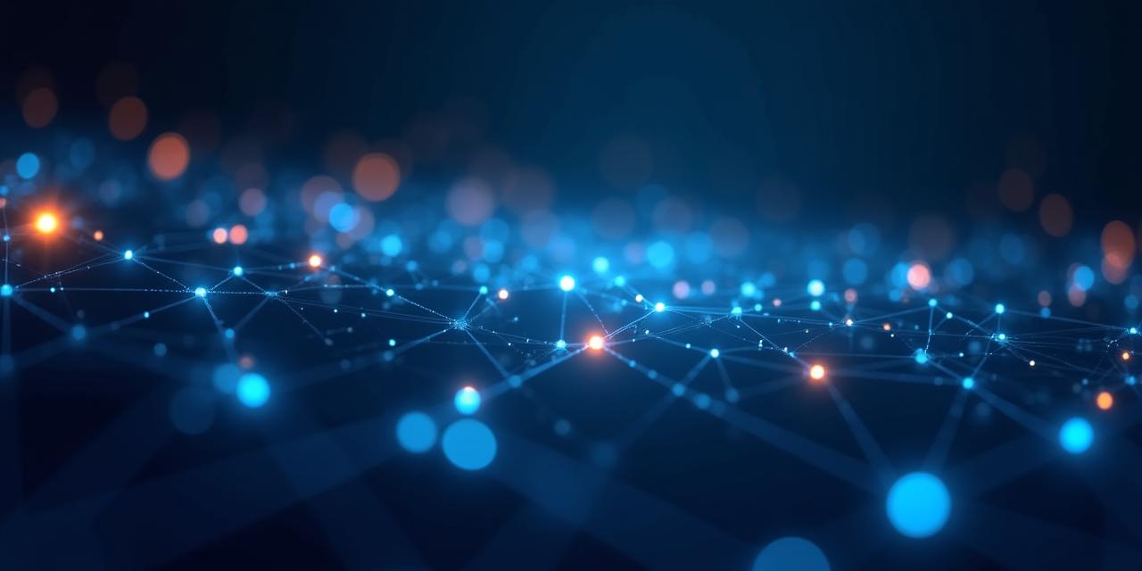 Abstrakte Visualisierung von Social Media Netzwerkverbindungen